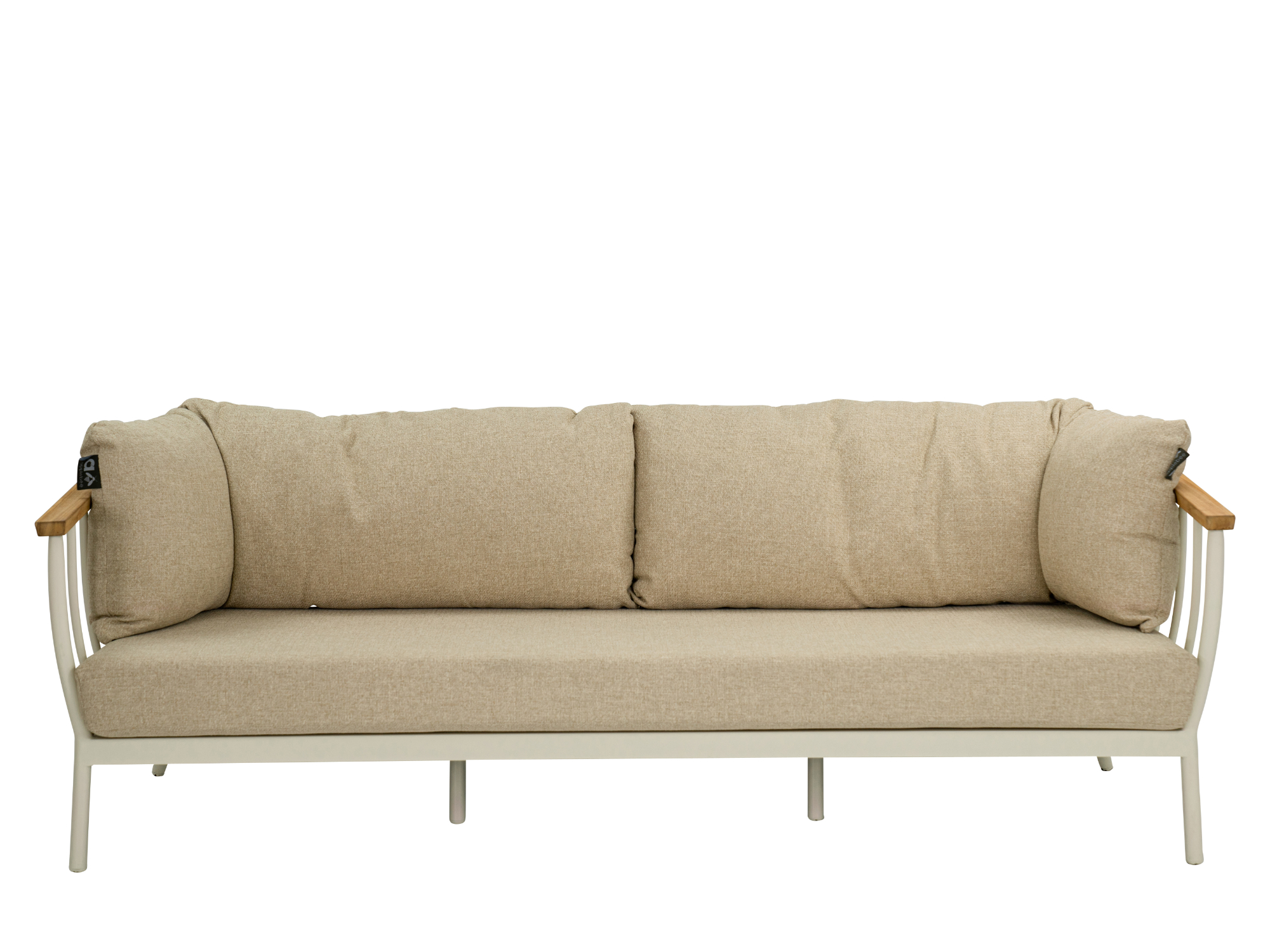 Apple Bee Condor Lounge Sofa 3-Sitzer Aluminium Oyster 217cm