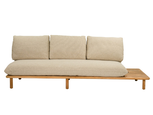 Apple Bee Sling 3-Sitzer Sofa Ablage links ca. 242cm Teakholz Cotton Flower