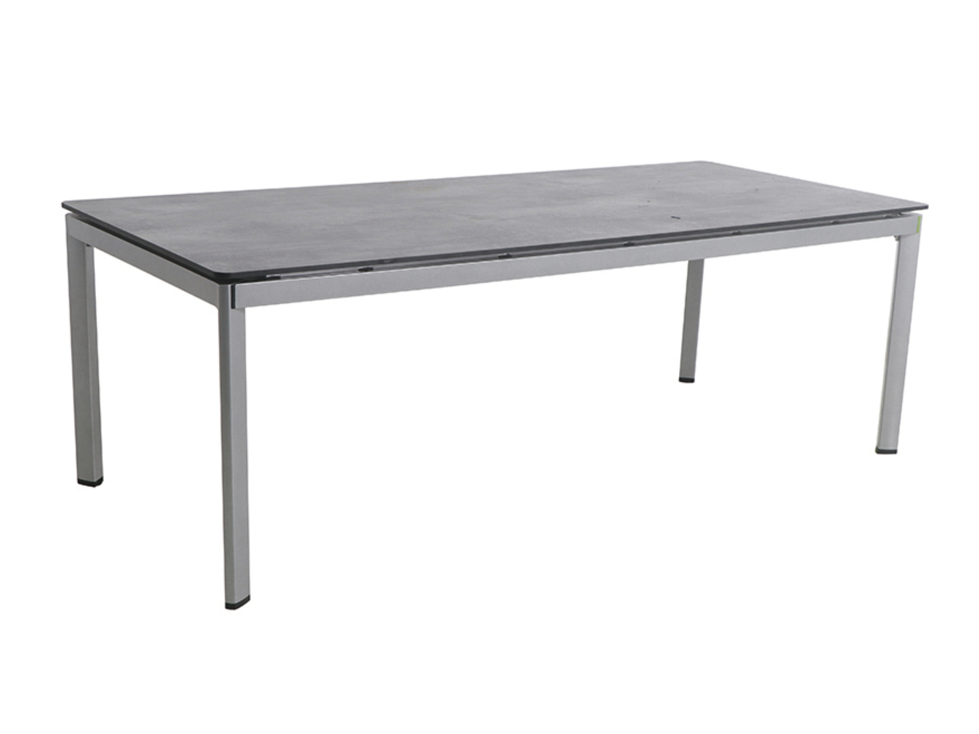 MWH Alutapo Tisch HPL Zement Silber, 220x95cm