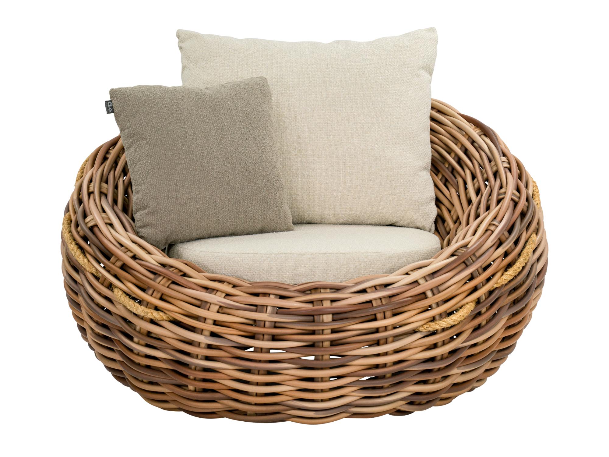 Apple Bee Cocoon Lounge Chair Boucle Cream